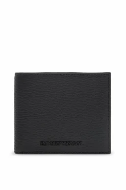 Emporio Armani BLACK Bifold wallet with logo