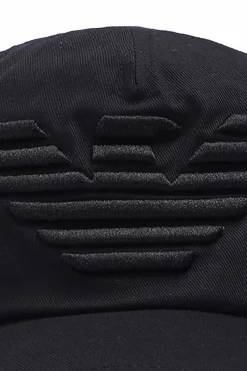 Emporio Armani BLACK Branded baseball cap