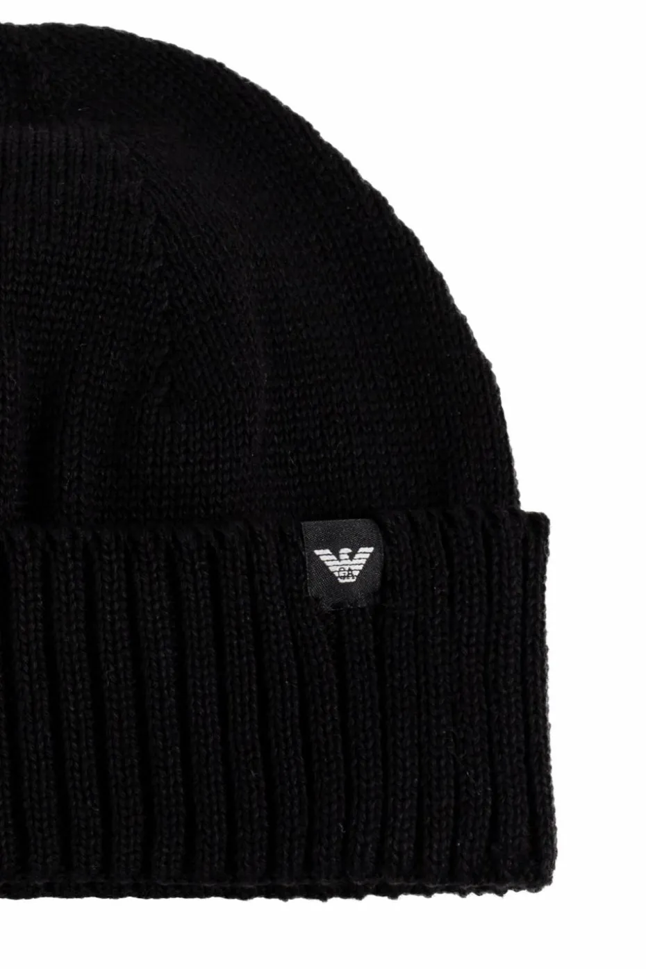 Emporio Armani BLACK Cap with logo patch