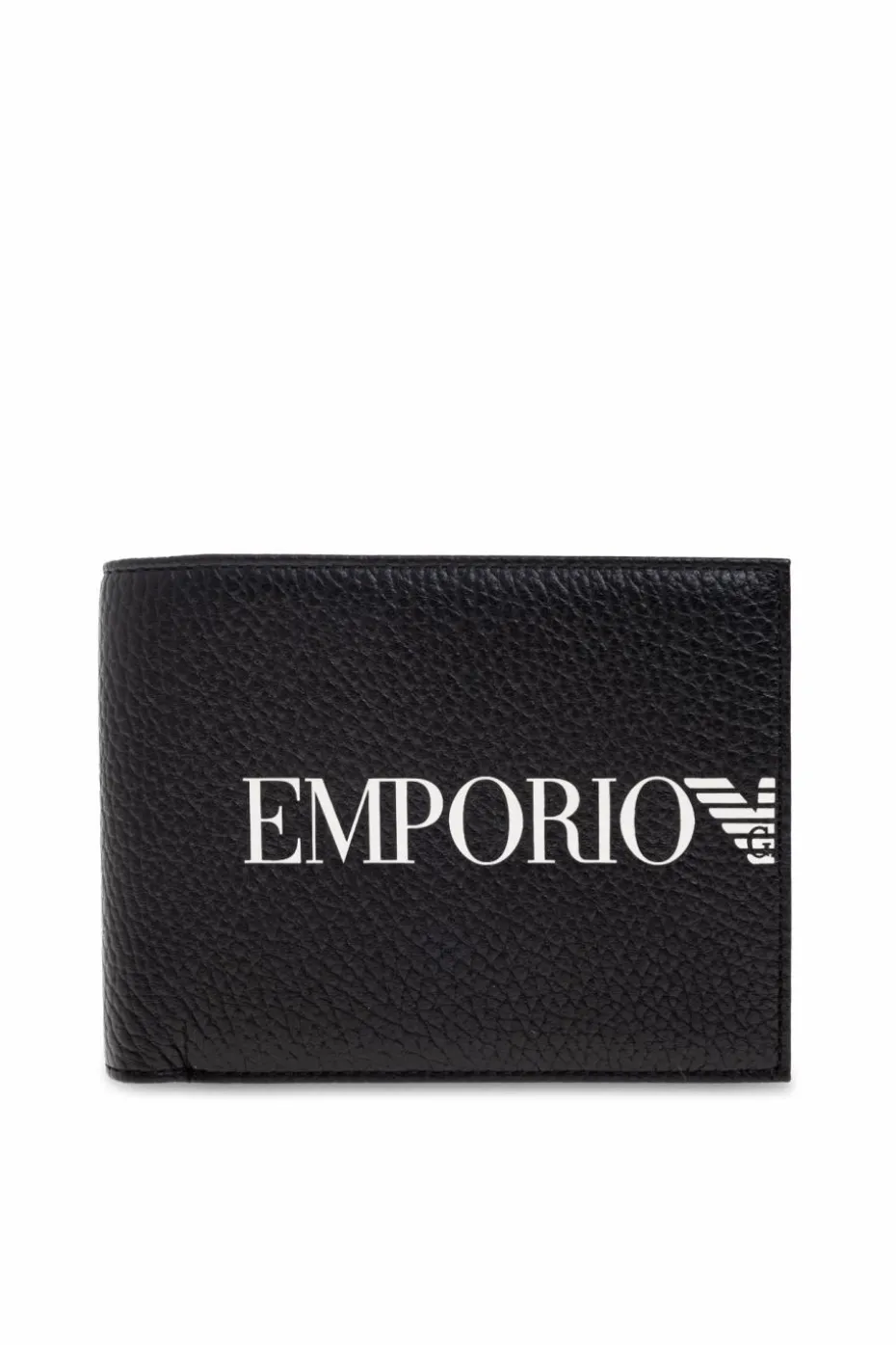 Emporio Armani BLACK Foldable wallet with logo