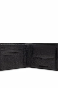 Emporio Armani BLACK Foldable wallet with logo