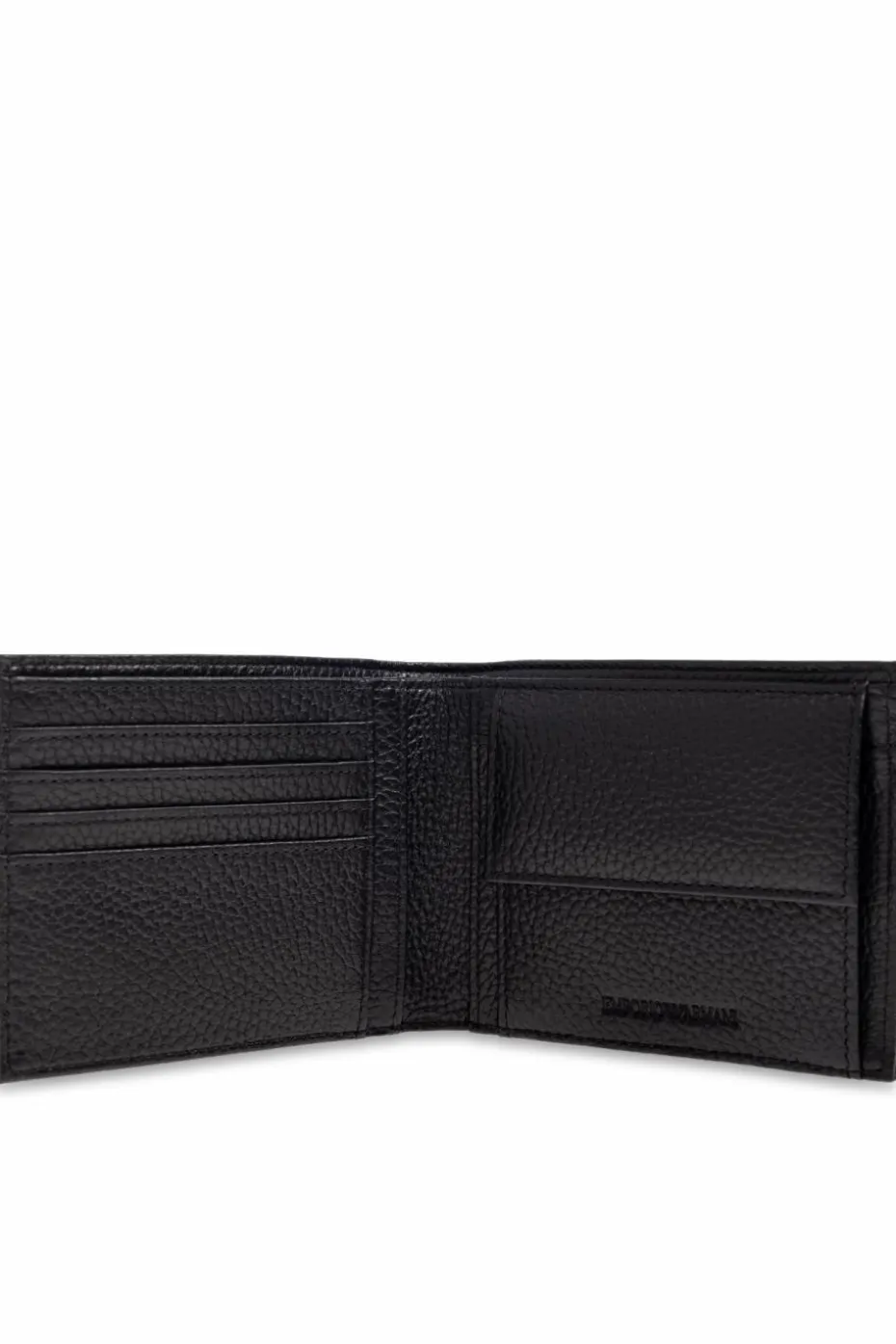 Emporio Armani BLACK Foldable wallet with logo