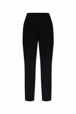 Emporio Armani BLACK Herringbone patterned trousers