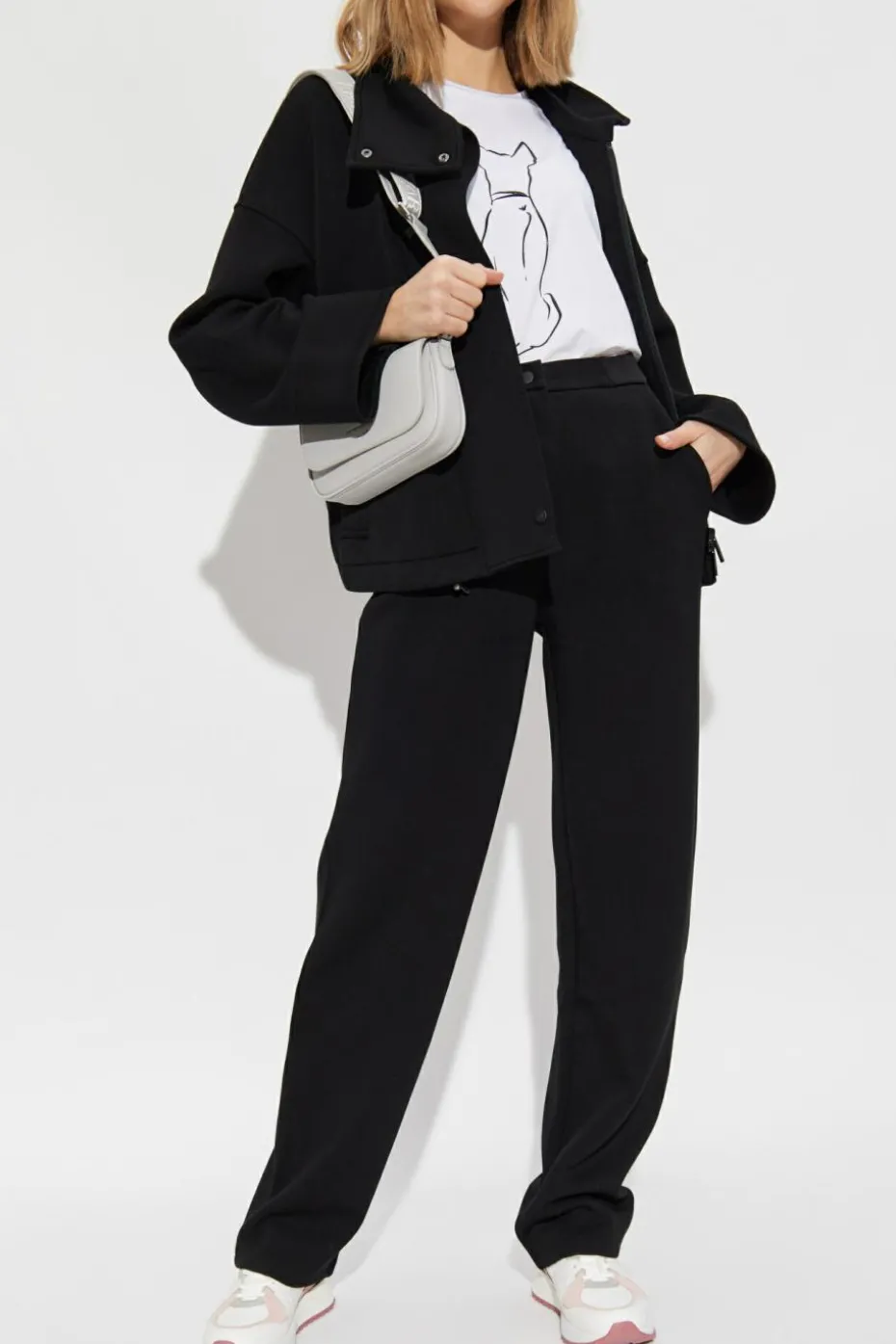 Emporio Armani BLACK Jacket with stand-up collar