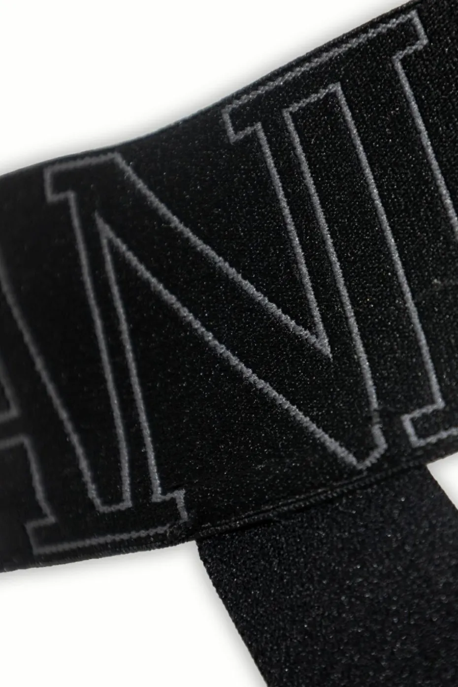 Emporio Armani BLACK Jockstrap with logo
