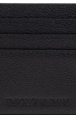 Emporio Armani BLACK Leather card holder