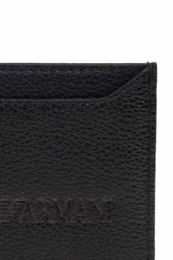 Emporio Armani BLACK Leather card holder