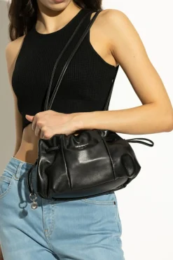 Emporio Armani BLACK Leather shoulder bag