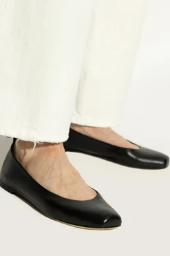 Emporio Armani BLACK Leather ballet flats