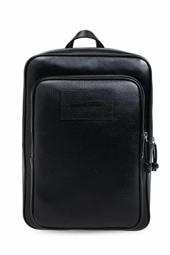 Emporio Armani BLACK Leather backpack