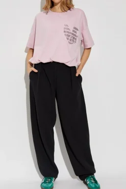 Emporio Armani BLACK Pants with tapered legs