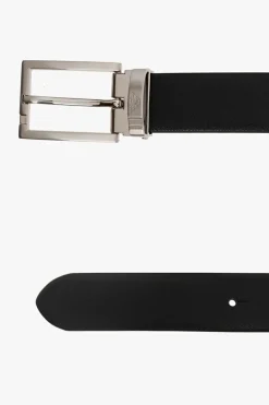 Emporio Armani BLACK Reversible belt with interchangeable buckles
