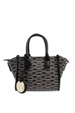Emporio Armani BLACK Shoulder bag with monogram