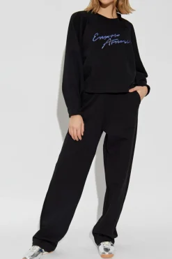 Emporio Armani BLACK Sweatshirt with logo
