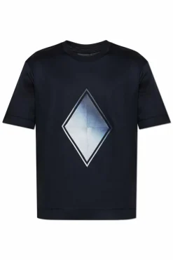 Emporio Armani BLACK T-shirt with patch