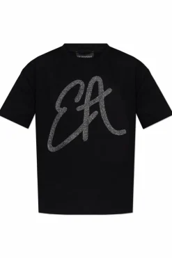 Emporio Armani BLACK T-shirt from the Sustainability collection