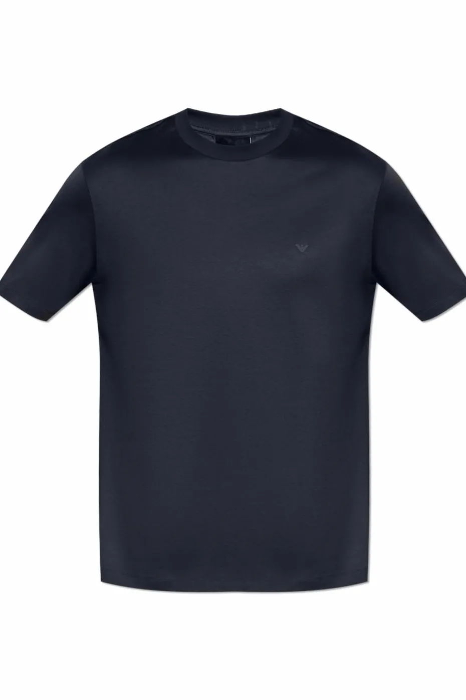 Emporio Armani BLACK T-shirt with rubber logo