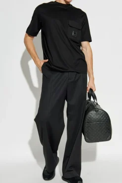 Emporio Armani BLACK T-shirt with pocket