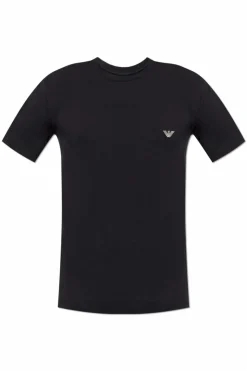 Emporio Armani BLACK Underwear T-shirt with embroidered logo