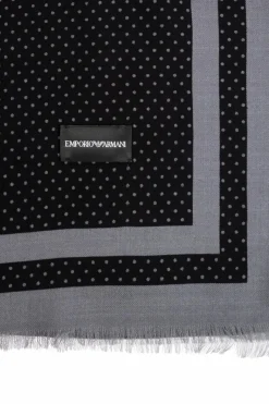 Emporio Armani BLACK Wool scarf