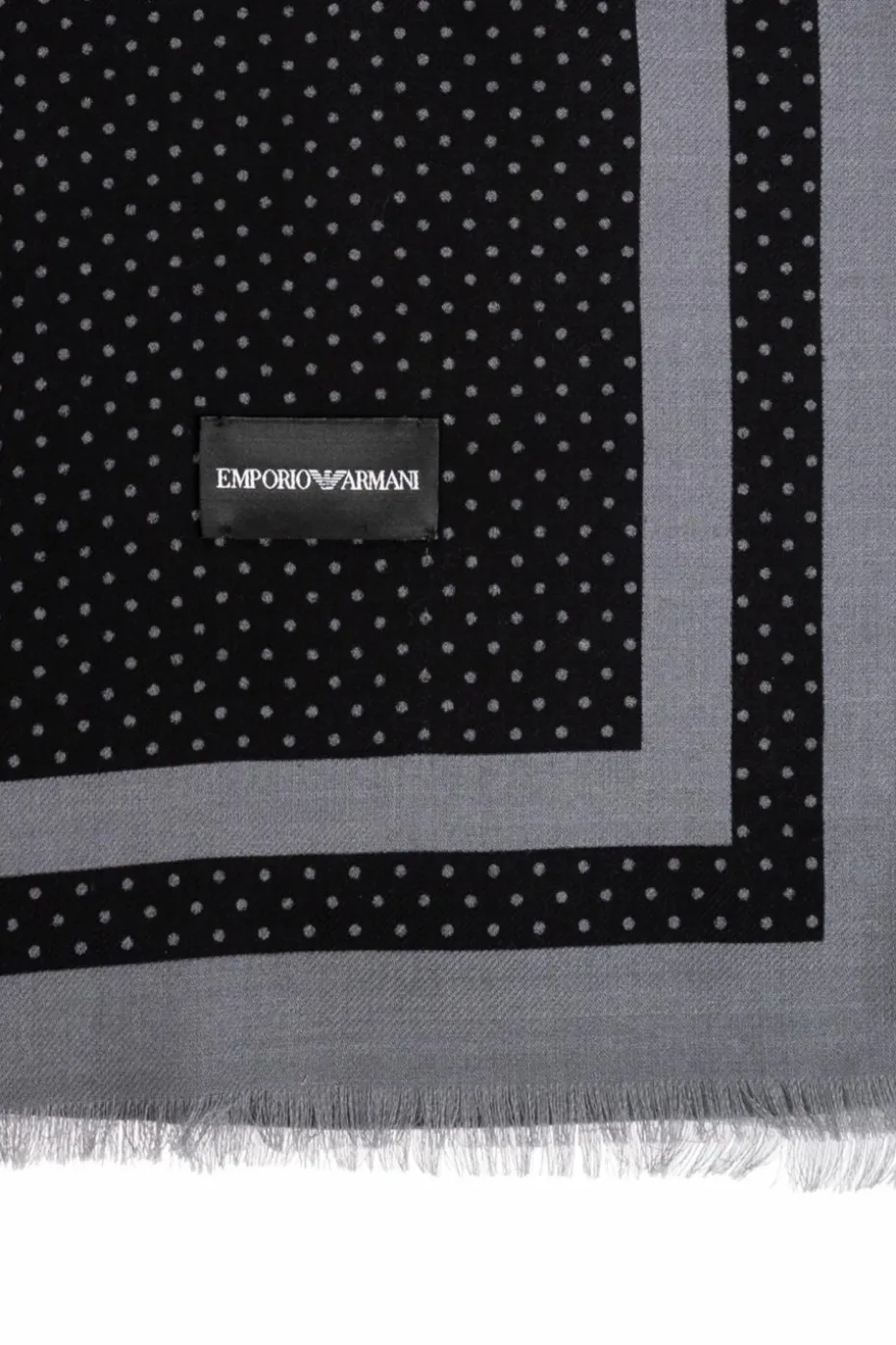 Emporio Armani BLACK Wool scarf
