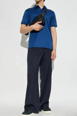 Emporio Armani BLUE Polo with logo