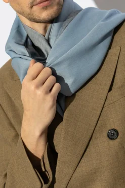 Emporio Armani BLUE Scarf with logo