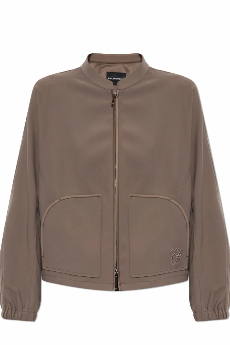 Emporio Armani BROWN Jacket with embroidered logo