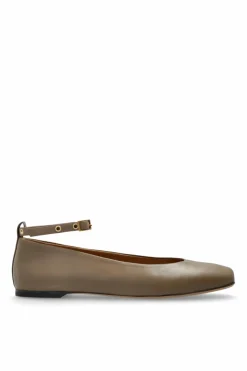 Emporio Armani BROWN Leather ballerinas