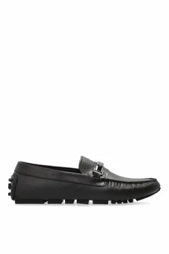 Emporio Armani BROWN Leather moccasins