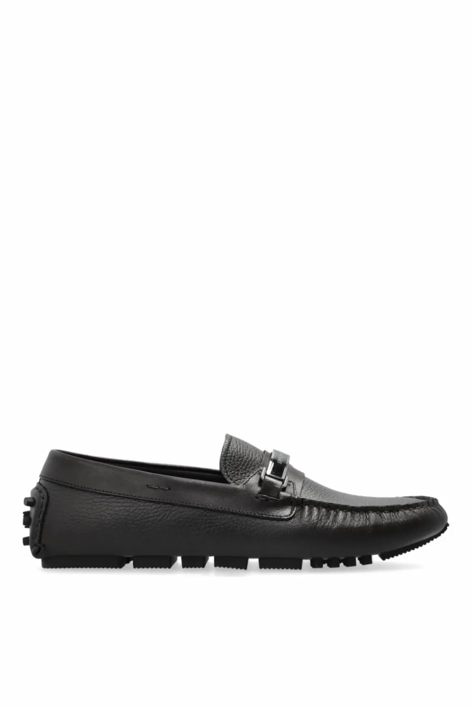 Emporio Armani BROWN Leather moccasins