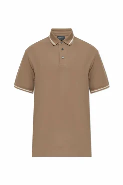 Emporio Armani BROWN Polo with logo