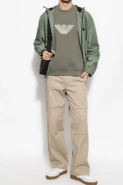 Emporio Armani GREEN Sweatshirt with logo
