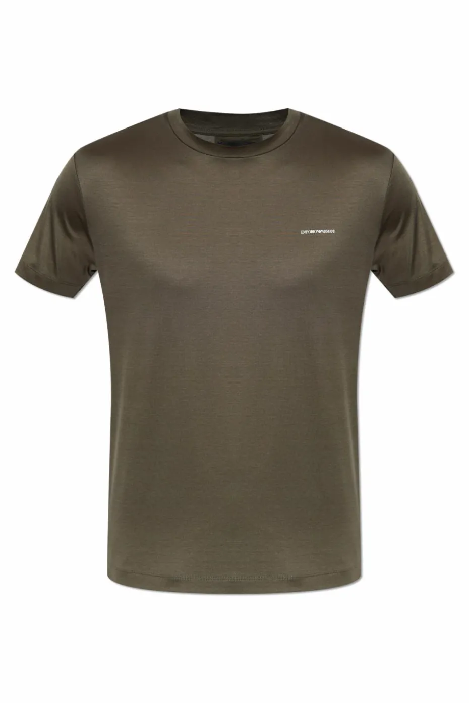 Emporio Armani GREEN T-shirt with printed logo
