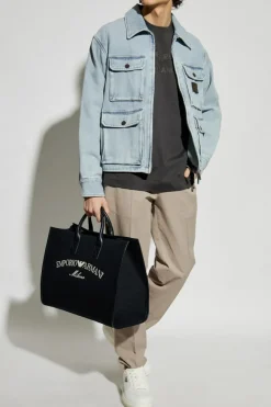 Emporio Armani GREY Pants with slightly tapered legs