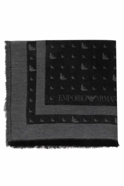 Emporio Armani GREY Scarf with logo