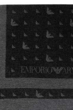 Emporio Armani GREY Scarf with logo