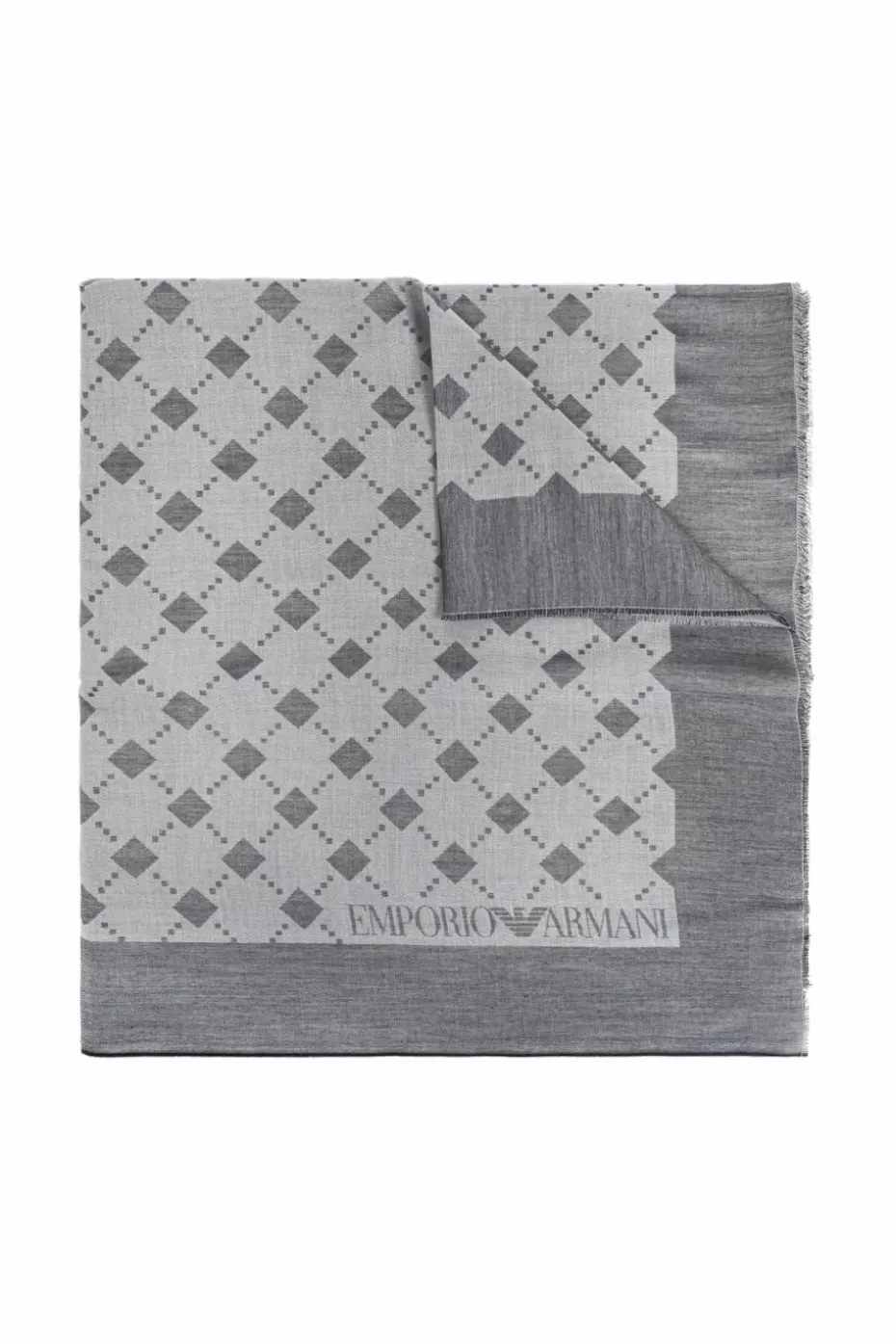 Emporio Armani GREY Scarf with monogram
