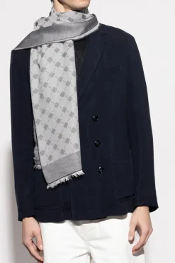 Emporio Armani GREY Scarf with monogram