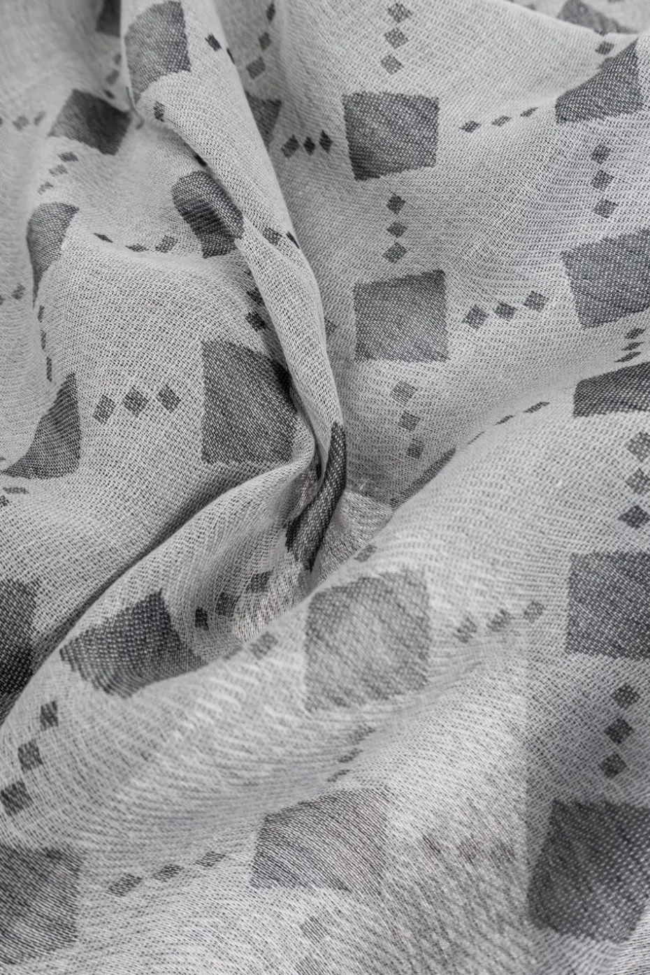 Emporio Armani GREY Scarf with monogram