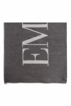 Emporio Armani GREY Scarf with logo