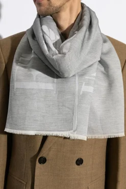 Emporio Armani GREY Scarf with logo