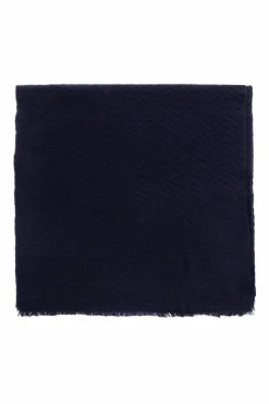 Emporio Armani NAVY BLUE Wool scarf
