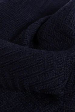 Emporio Armani NAVY BLUE Wool scarf