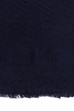 Emporio Armani NAVY BLUE Wool scarf
