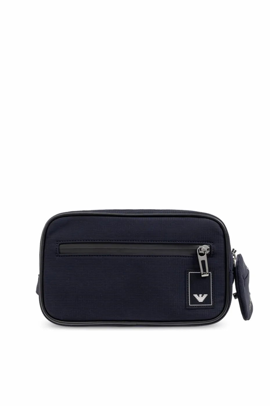 Emporio Armani NAVY BLUE Fanny pack with logo patch