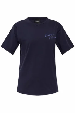 Emporio Armani NAVY BLUE T-shirt with logo
