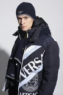 Emporio Armani NAVY BLUE Scarf & hat set