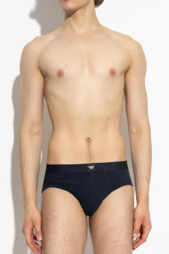 Emporio Armani NAVY BLUE Three-pack of briefs