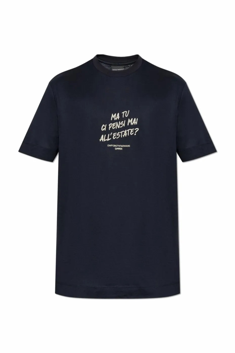 Emporio Armani NAVY BLUE T-shirt with logo